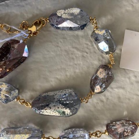 COPY - Kate Spade Treasure Trove Goldtone & Cubic Zirconia Patina Necklace - Picture 6 of 8